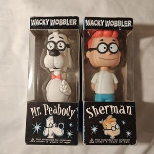 Wacky Wobbler Mr. Peabody & Sherman Figures